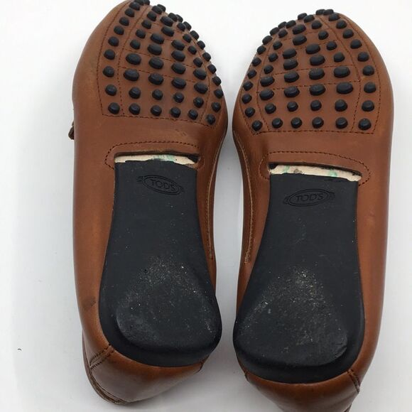 Tod’s Brown Leather Driving Mocassin Driving Loafers Sz EU 36 US 6. *Flawed* - Picture 13 of 17